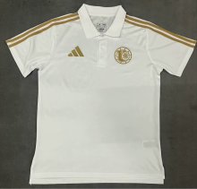25-26 Tigres UANL White Polo Short Sleeve
