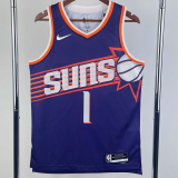 23-24 SUNS BOOKER #1 Purple Top Quality Hot Pressing NBA Jersey
