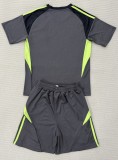 25-26 Celtic Gray Black Goalkeeper Kids Soccer Jersey 1:1 Thai Quality