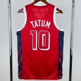 2024 Olympic Game USA TATUM # 10 Red Basketball Jersey