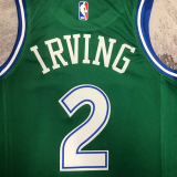 Dallas Mavericks IRVING #2 Green Retro Top Quality Hot Pressing NBA Jersey