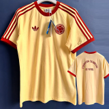 2024 Colombia Yellow Casual Retro Edition T-Shirts (High Quality)