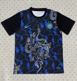 25-26 INT Black Blue Training shirts (蛇)