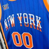 23-24 KNICKS CLARKSON #00 Blue City Edition Top Quality Hot Pressing NBA Jersey