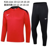 2025 NK Red Kids Half Pull Tracksuit 2025 NK Red Kids Half Pull Tracksuit