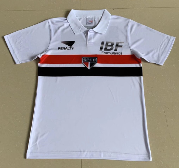 1991 Sao Paulo Home Retro Soccer Jersey
