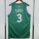 25-26 Dallas Mavericks DAVIS #3 Green Retro Top Quality Hot Pressing NBA Jersey