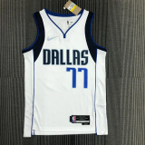21-22 Dallas DONCIC #77 White 75th Anniversary Top Quality Hot Pressing NBA Jersey