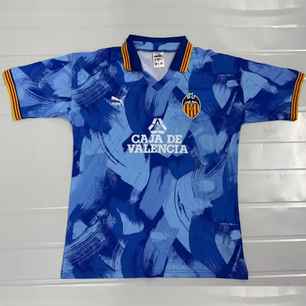 1990-1991 Valencia Away Retro Soccer Jersey