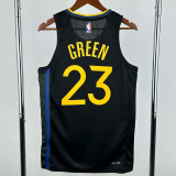 24-25 WARRIORS GREEN #23 Black Top Quality Hot Pressing NBA Jersey (Trapeze Edition) 飞人版