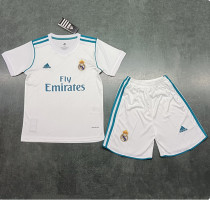 2017-2018 RMA Home Retro Kids Soccer Jersey