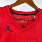 22-23 TRAIL BLAZERS AVDIJA #8 Red Top Quality Hot Pressing NBA Jersey (Trapeze Edition)飞人版
