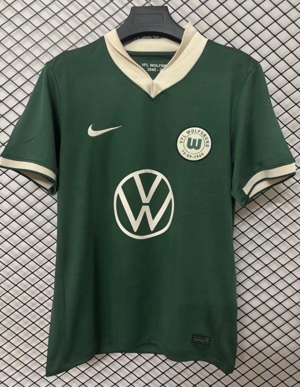 25-26 Wolfsburg 80th Anniversary Edition Fans Soccer Jersey 1:1 Thai Quality
