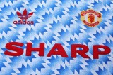 1990-1992 Man Utd Away Long Sleeve Retro Soccer Jersey