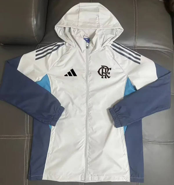 25-26 Flamengo White Windbreaker