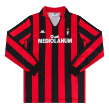 1989-1990 ACM Home Long sleeves Retro Soccer Jersey