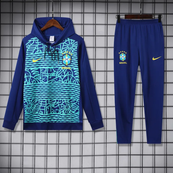 25-26 Brazil Royal blue Hoodie Tracksuit (卫衣套装)