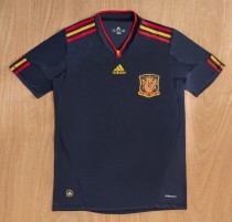 2010 Spain Away Royal Blue Retro Soccer Jersey