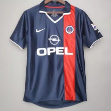 2001-2002 PSG Paris Home Retro Soccer Jersey