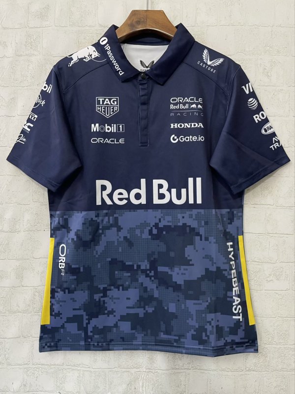 2025 F1 Red Bull New Pattern Short Sleeve Racing Suit