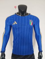 2026 Italy Home Long sleeves Player Version Soccer Jersey*长袖球员 2026 Italy Home Long sleeves Player Version Soccer Jersey*长袖球员