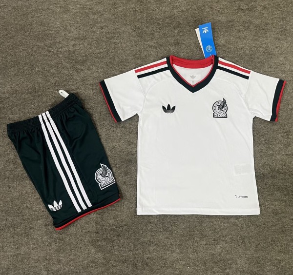 25-26 Mexico Away Kids Soccer Jersey