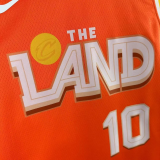 25-26 Cleveland Cavaliers GARLAND #10 Orange City Edition Top Quality Hot Pressing NBA Jersey