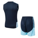 2026 AD Blue High Quality Player Version Tank Top And Shorts Suit (球员套装)