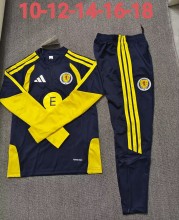 26-27 Scotland High Quality Kids Half Pull Tracksuit