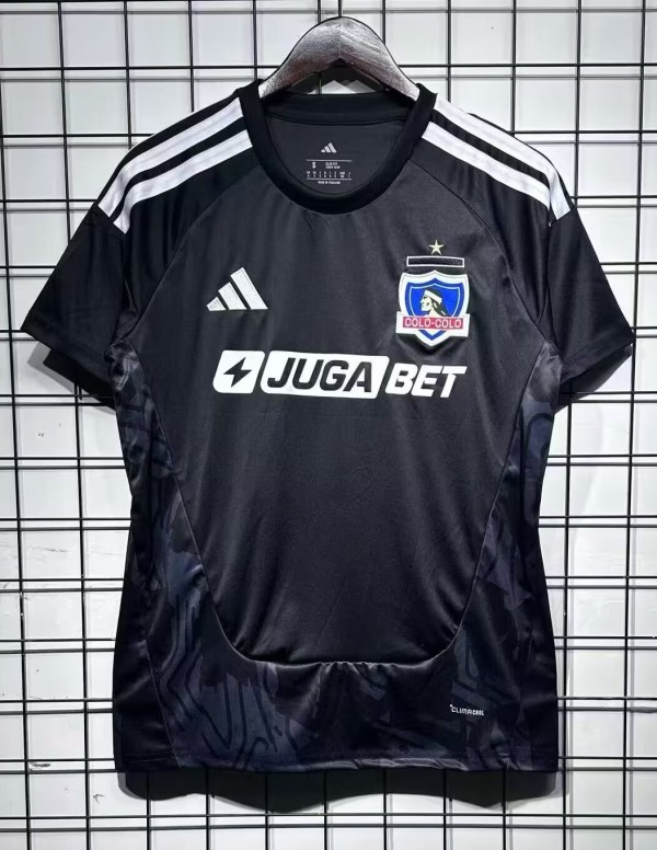 25-26 Colo-Colo Black Goalkeeper Fans Soccer Jersey