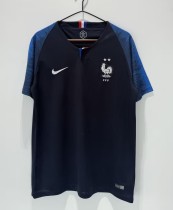 2018 France Home Retro Soccer Jersey