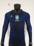 2026 Brazil Away Long Sleeve Player Version Soccer Jersey (长袖球员)