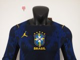 2026 Brazil Away Long Sleeve Player Version Soccer Jersey (长袖球员)