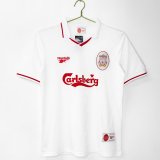 1996-1997 LIV Away Retro White Soccer Jersey