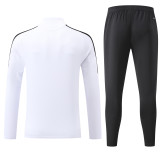 2026 AD White Kids Half Pull Tracksuit