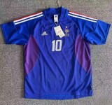 2002 France Home Retro Soccer Jersey