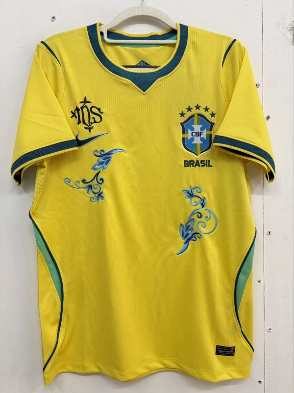 2026 Brazil Embroidered Version Fans Soccer Jersey