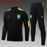 26-27 Brazil High Quality Half Pull Tracksuit