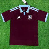 26-27 Aston Villa Home Fans Soccer Jersey