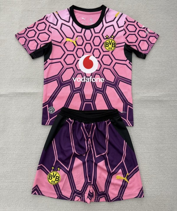 26-27 Dortmund Pink Goalkeeper Adult Suit