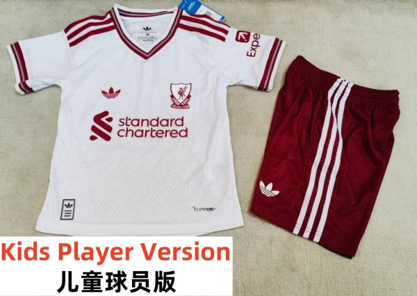 26-27 LIV Away Kids Player Version Soccer Jersey (球员童装)