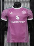 26-27 Man Utd Pink Goalkeeper Player Version Soccer Jersey