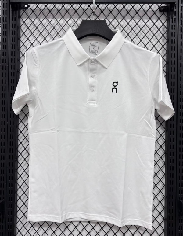 2026 ON White High Quality Polo Short Sleeve