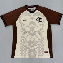 26-27 Flamengo Beige Brown Training shirts