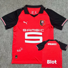 25-26 Stade Rennais Home Fans Soccer Jersey
