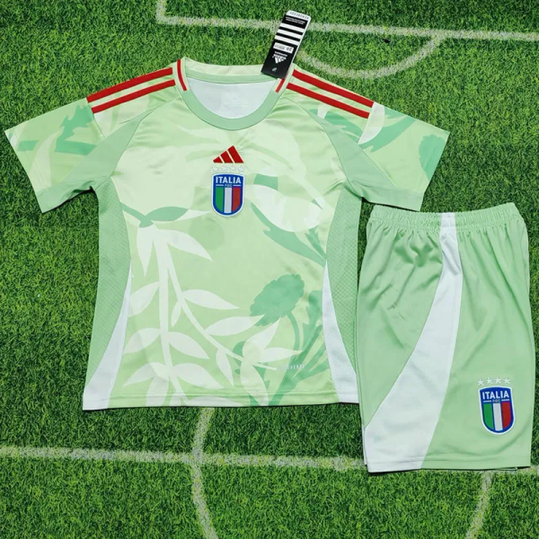 25-26 Italy Away Fans Kids Soccer Jersey