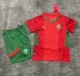 25-26 Morocco Home Kids Soccer Jersey