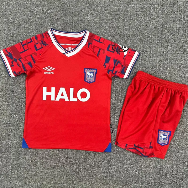 25-26 Ipswich Away Kids Soccer Jersey 1:1 Thai Quality