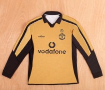 2001-2002 Man Utd 100th Centenary Long sleeves Retro Soccer Jersey