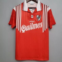 1995-1996 River Plate Away Red Retro Soccer Jersey 1995-1996 River Plate Away Red Retro Soccer Jersey